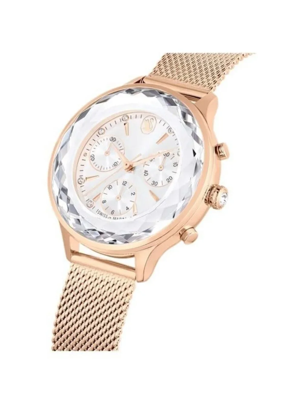 NWT Swarovski Nova Chrono Quartz White Dial Watch